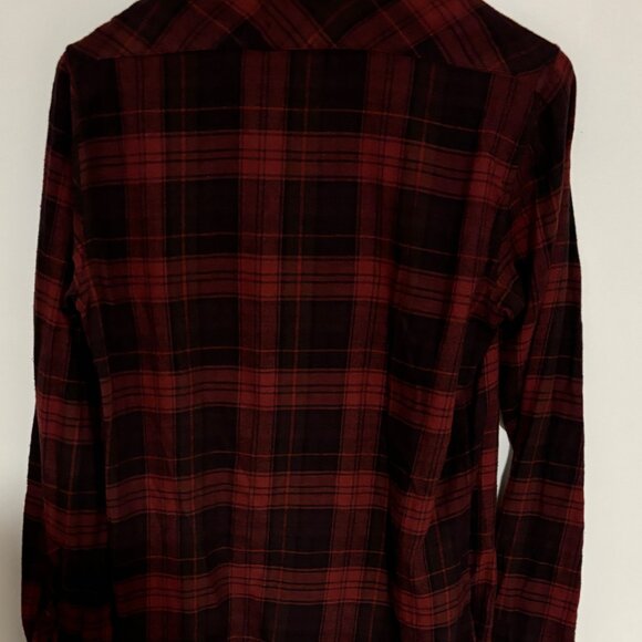 Wings + Horns Checked Plaid Zip Shirt - Small - Picture 7 of 11
